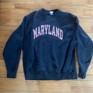 Vintage Champion University of Maryland Crew Neck Sweatshirt